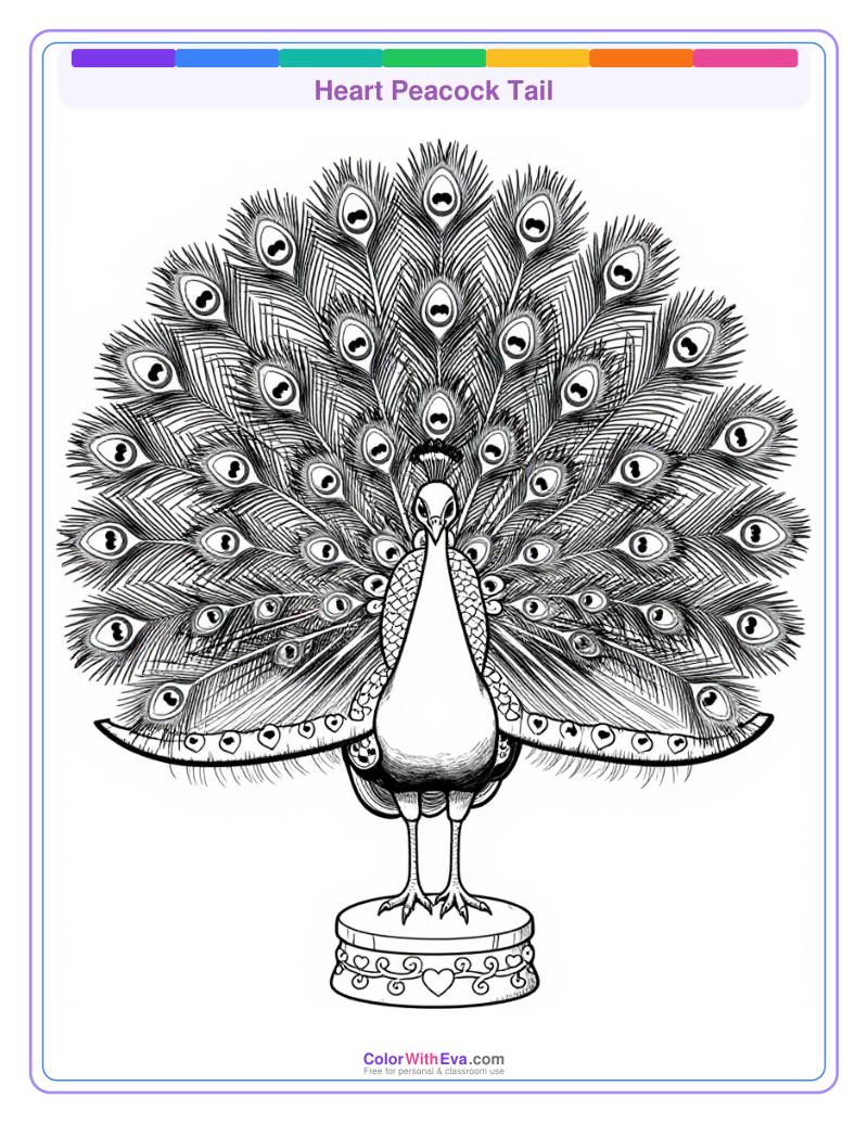 Heart Peacock Tail preview