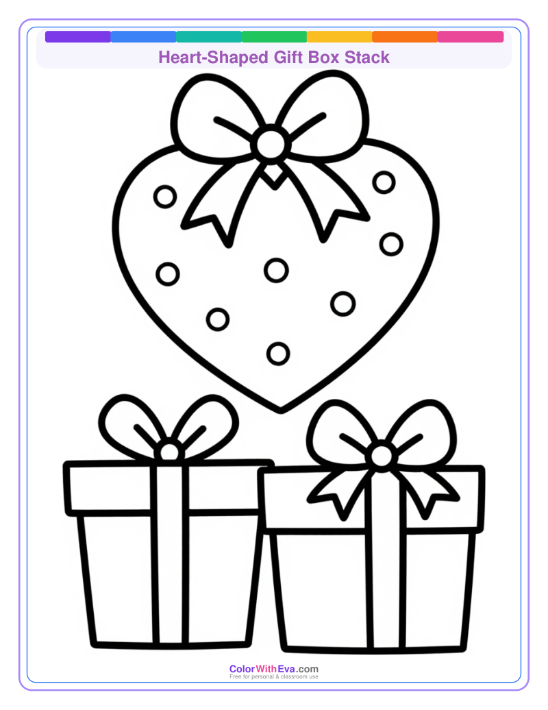Heart-Shaped Gift Box Stack preview