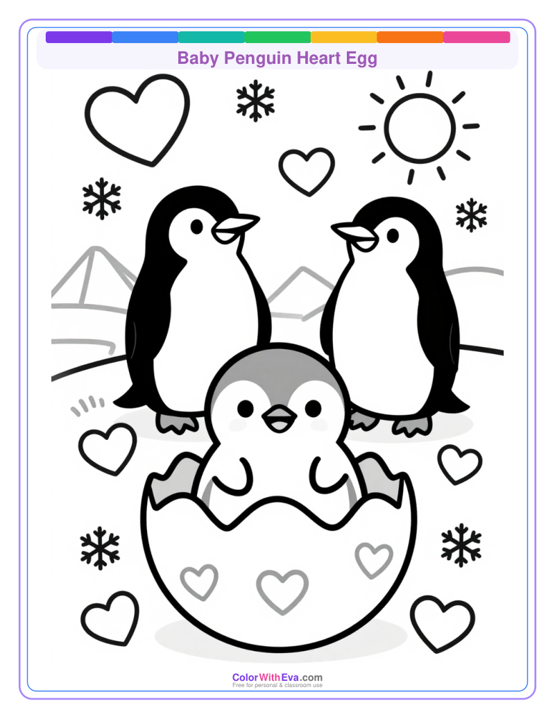 Baby Penguin Heart Egg thumbnail