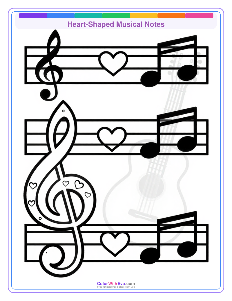 Heart-Shaped Musical Notes preview