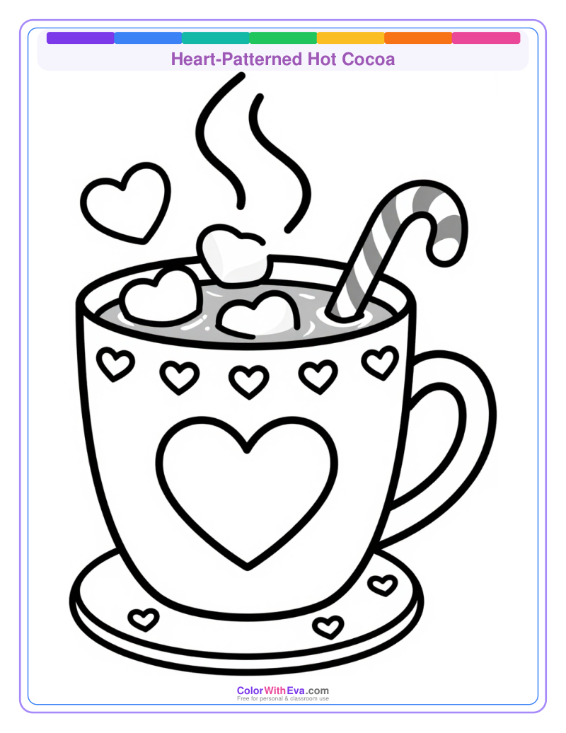 Heart-Patterned Hot Cocoa preview
