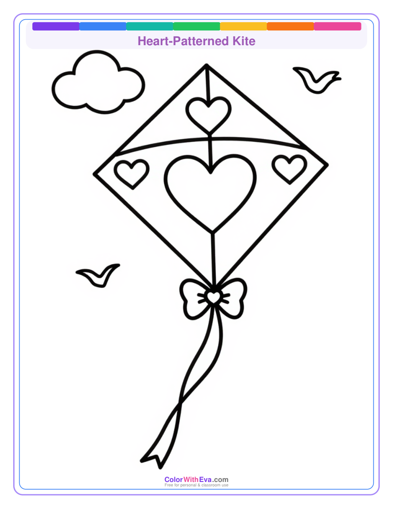 Heart-Patterned Kite preview