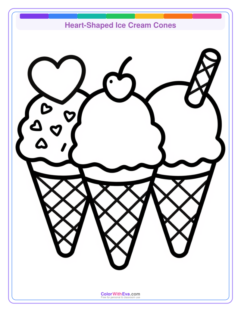 Heart-Shaped Ice Cream Cones preview