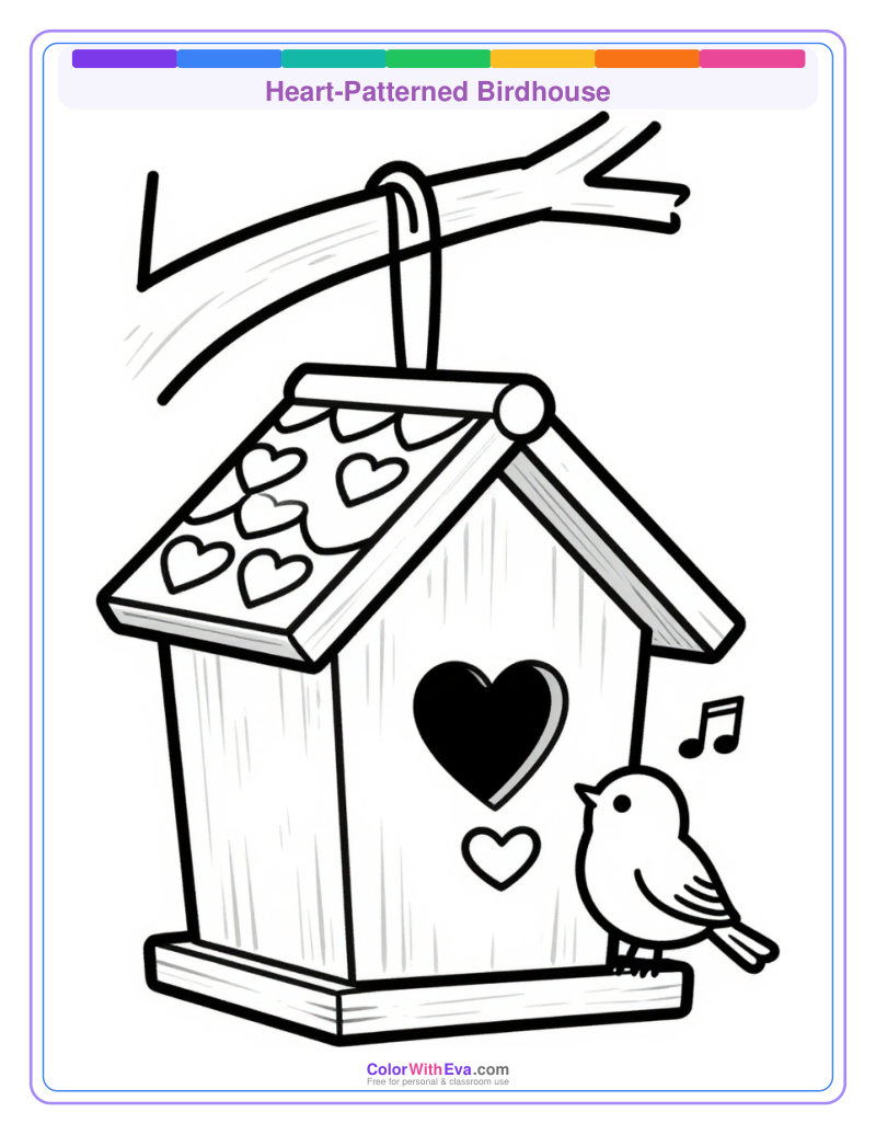 Heart-Patterned Birdhouse preview