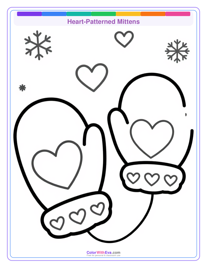 Heart-Patterned Mittens preview