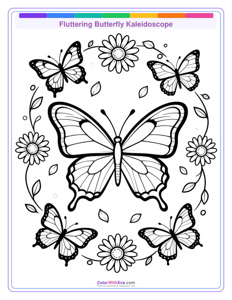 Fluttering Butterfly Kaleidoscope preview