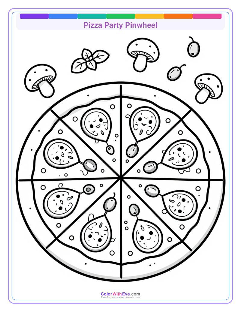 Pizza Party Pinwheel thumbnail