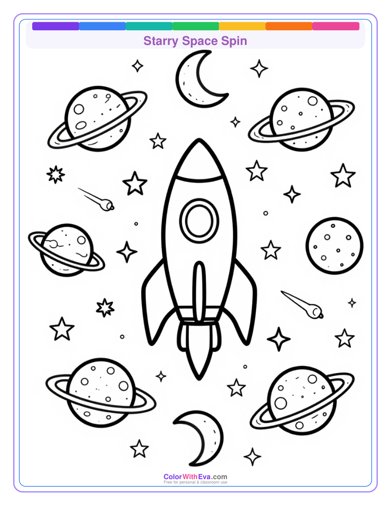 Starry Space Spin preview