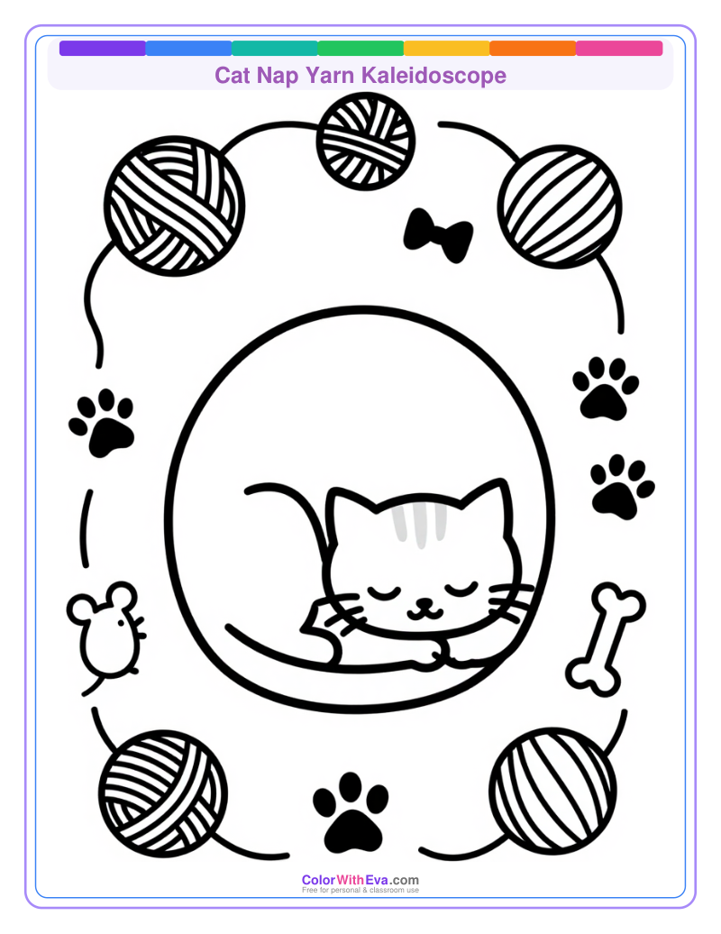 Cat Nap Yarn Kaleidoscope thumbnail