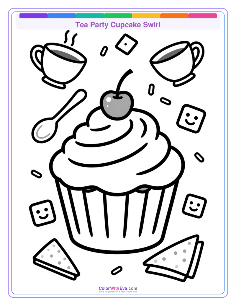 Tea Party Cupcake Swirl thumbnail