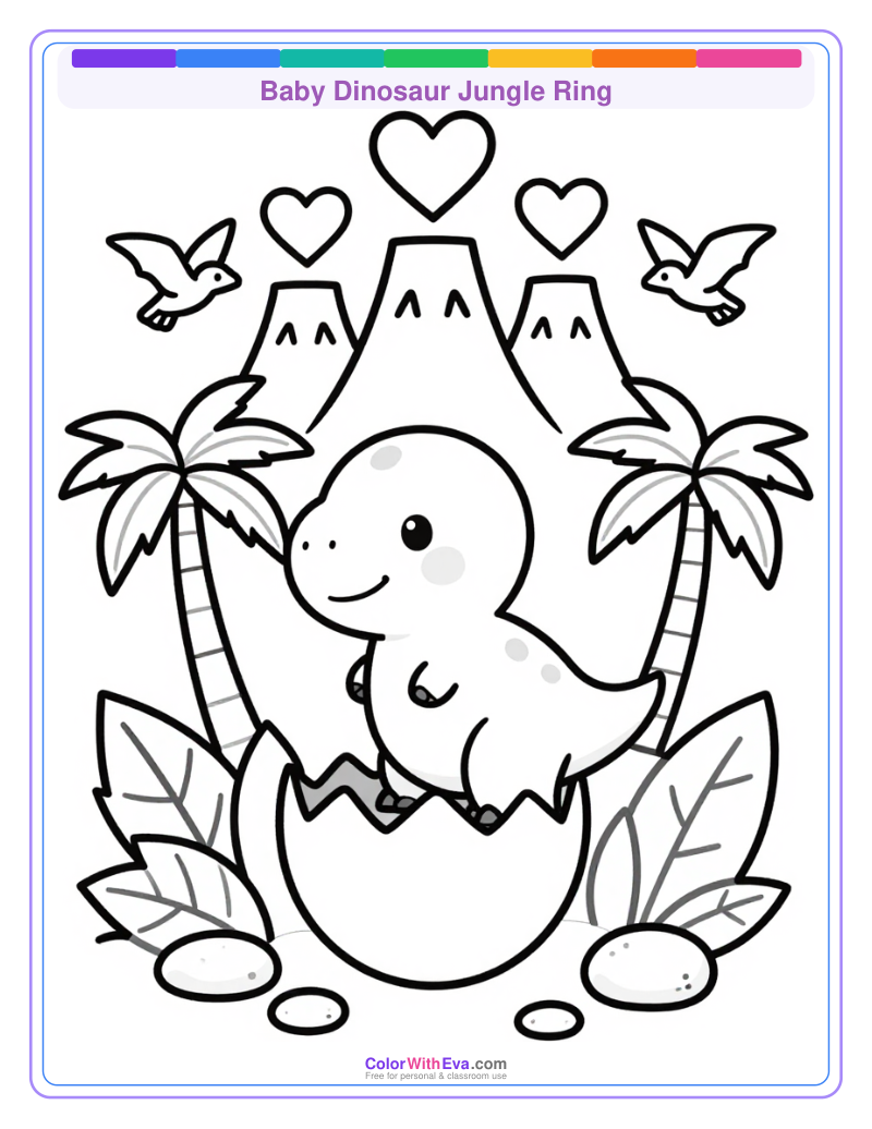 Baby Dinosaur Jungle Ring thumbnail