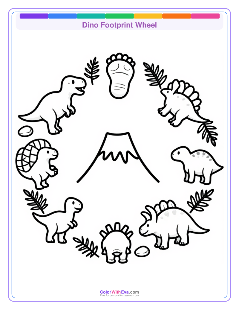 Dino Footprint Wheel preview