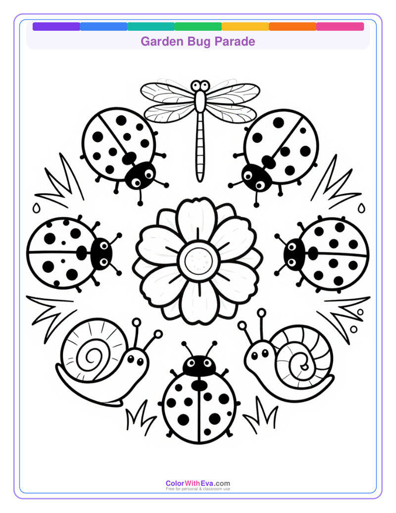 Garden Bug Parade preview