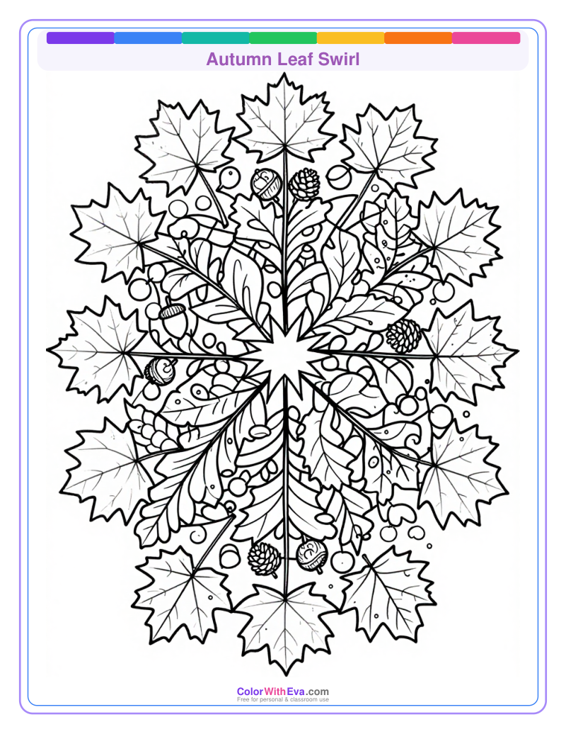 Autumn Leaf Swirl preview