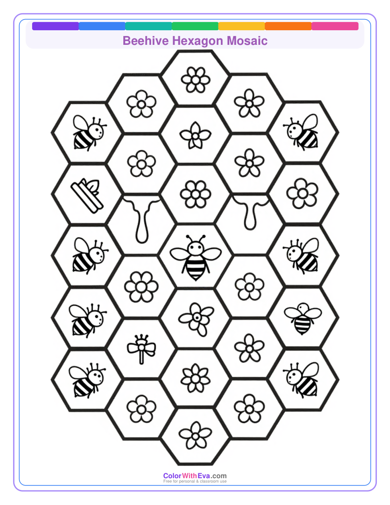 Beehive Hexagon Mosaic preview