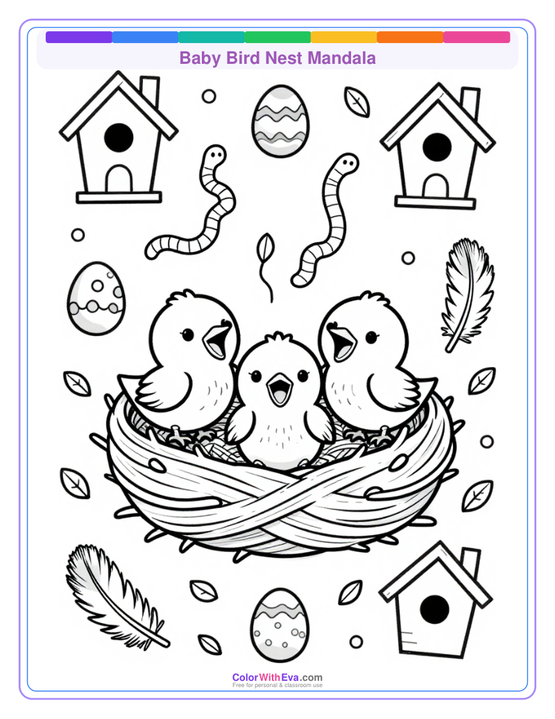 Baby Bird Nest Mandala thumbnail