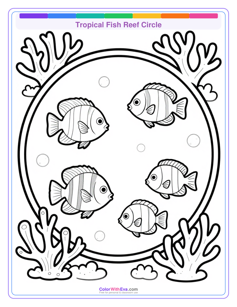 Tropical Fish Reef Circle preview