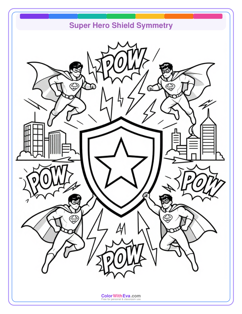 Super Hero Shield Symmetry thumbnail