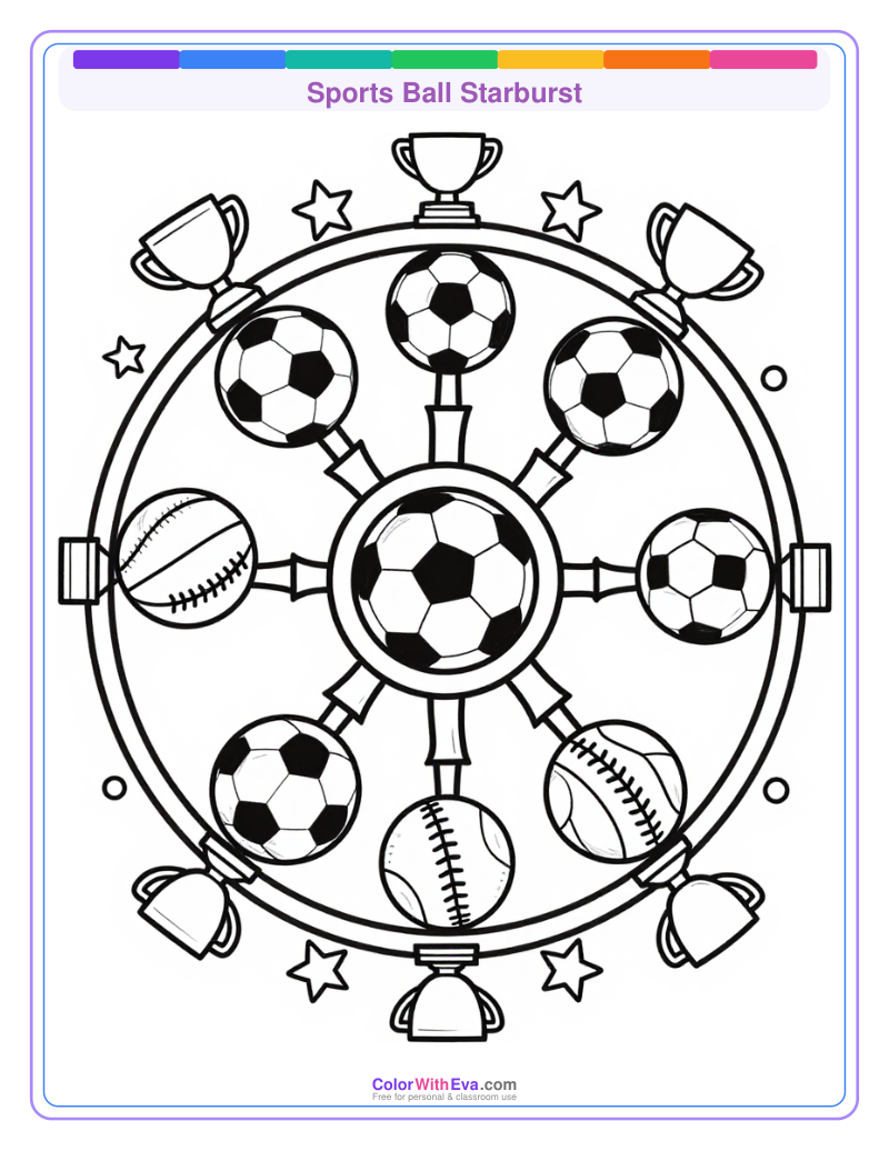 Sports Ball Starburst preview