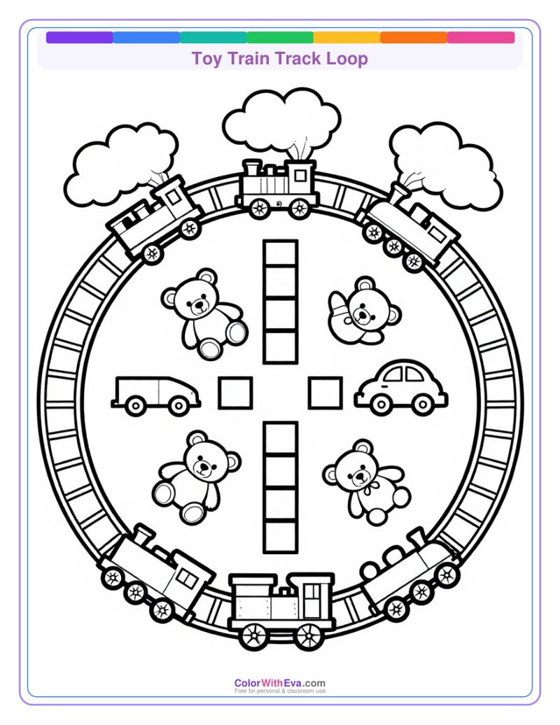 Toy Train Track Loop preview