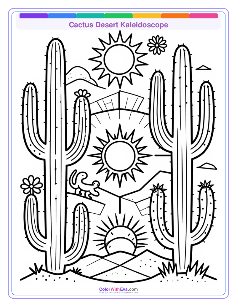 Cactus Desert Kaleidoscope preview