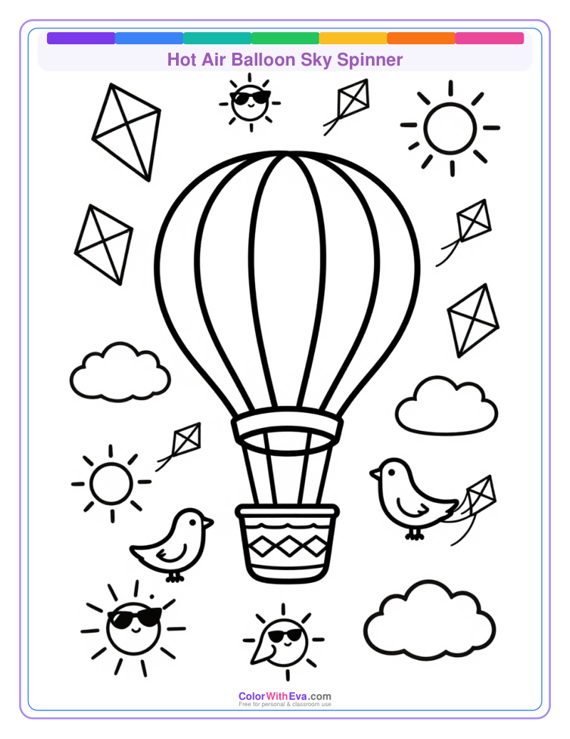 Hot Air Balloon Sky Spinner thumbnail