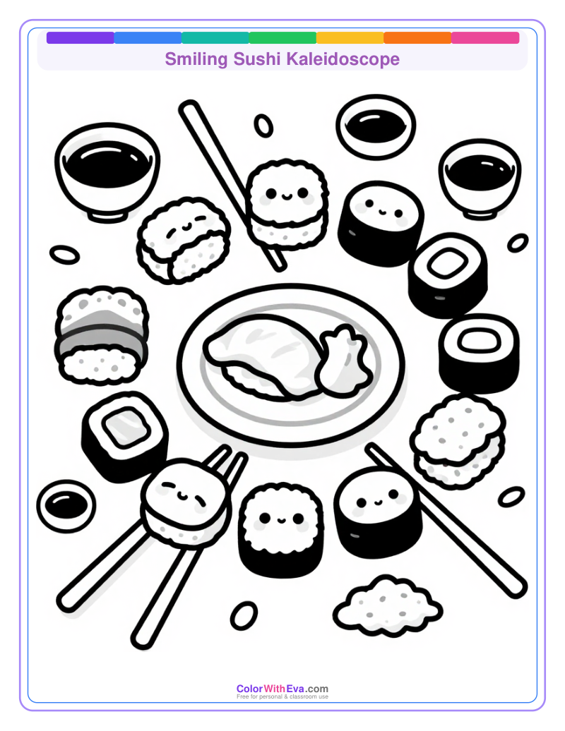 Smiling Sushi Kaleidoscope thumbnail