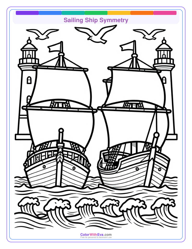 Sailing Ship Symmetry preview