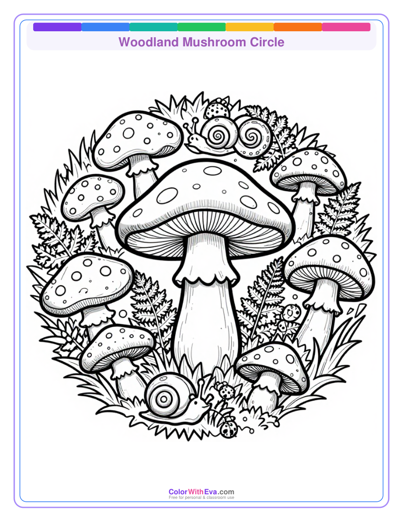 Woodland Mushroom Circle preview