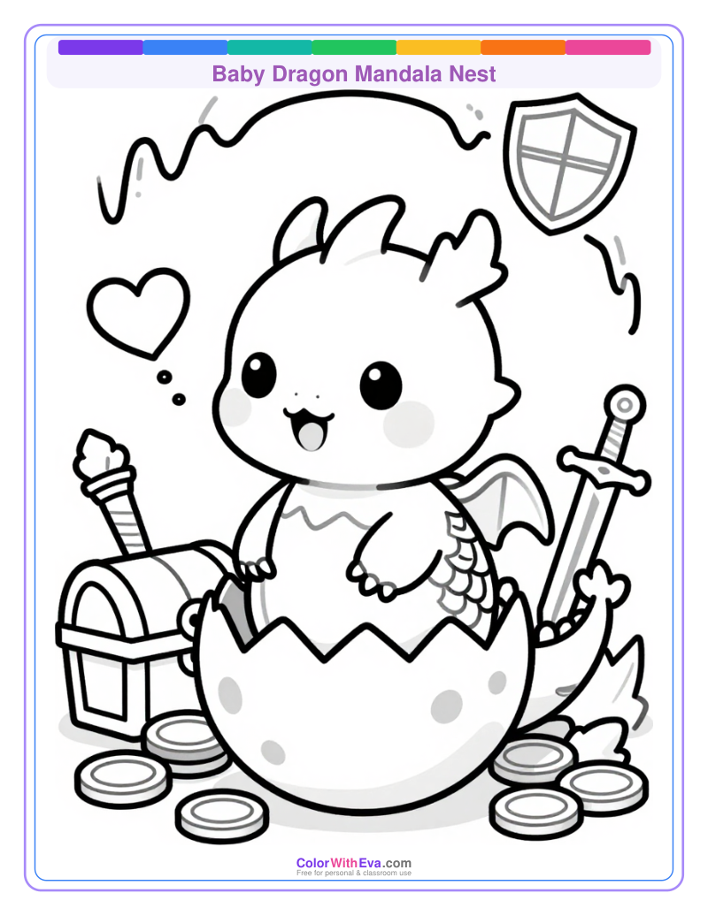 Baby Dragon Mandala Nest thumbnail