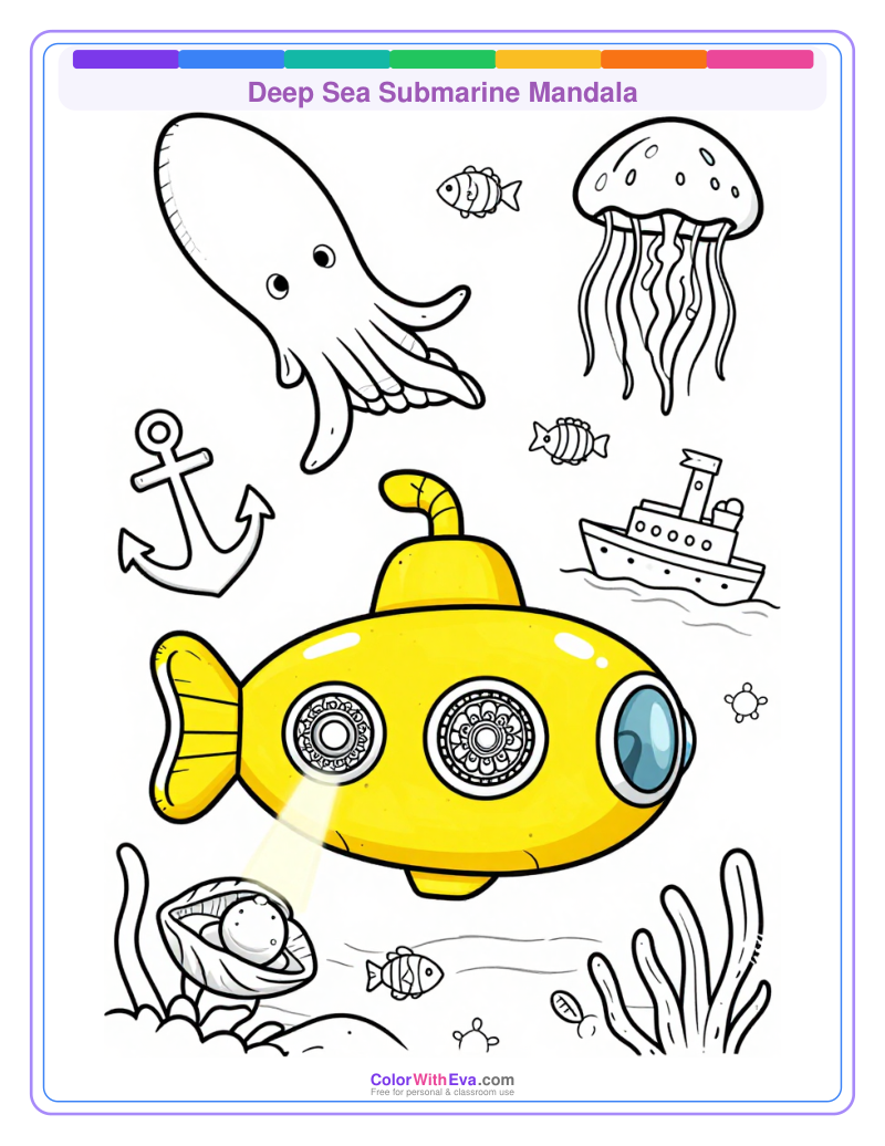 Deep Sea Submarine Mandala thumbnail