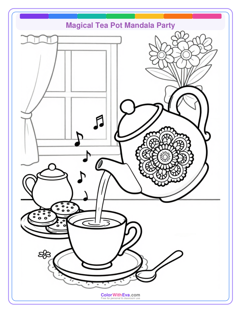 Magical Tea Pot Mandala Party thumbnail
