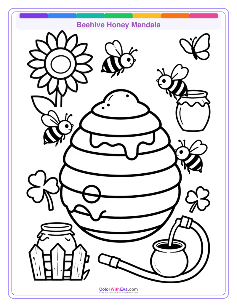 Beehive Honey Mandala thumbnail