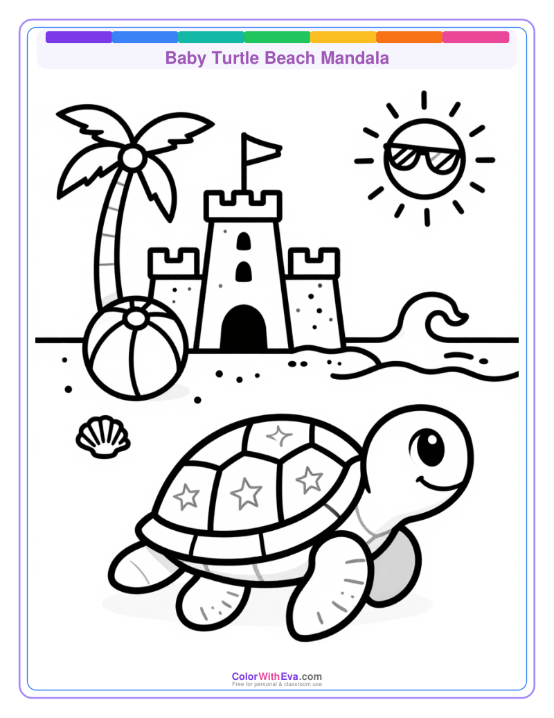 Baby Turtle Beach Mandala thumbnail