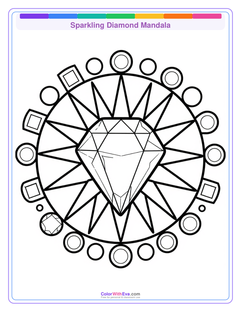 Sparkling Diamond Mandala preview