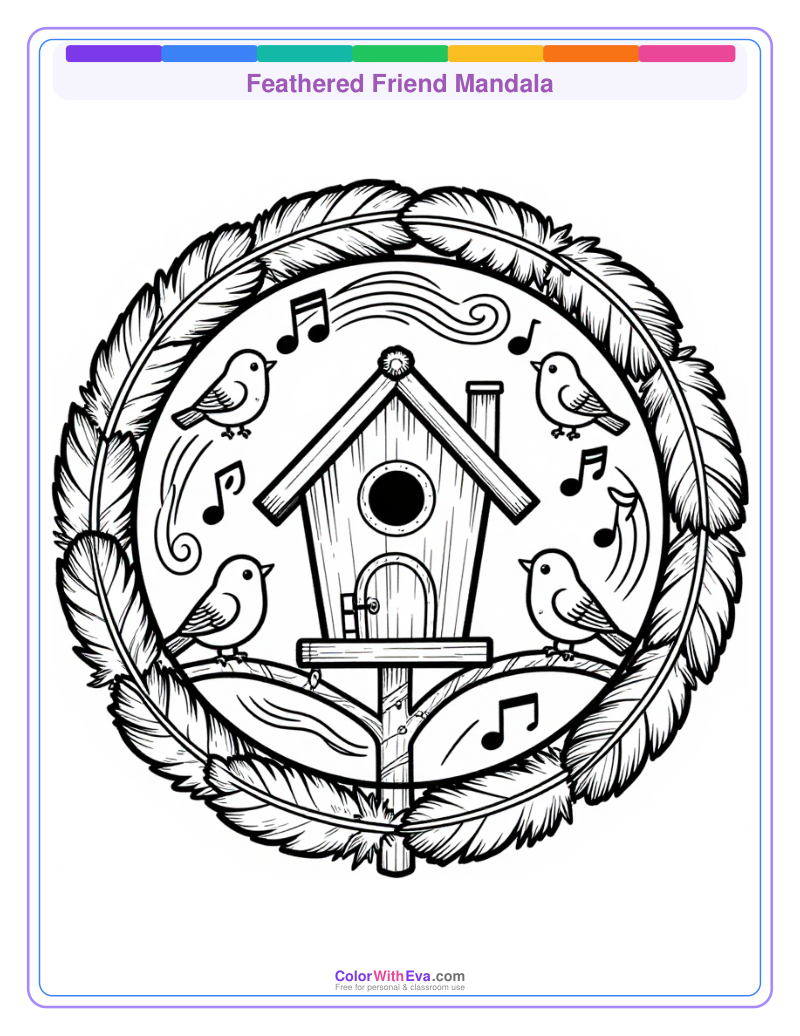 Feathered Friend Mandala preview