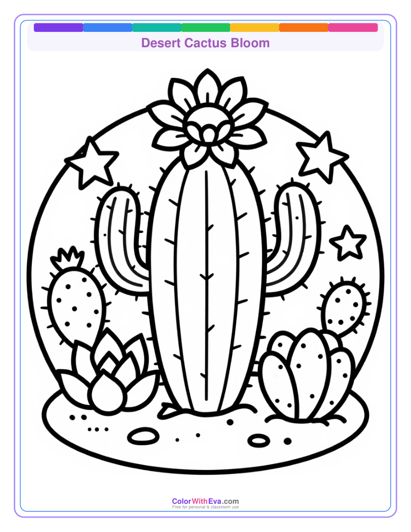 Desert Cactus Bloom preview