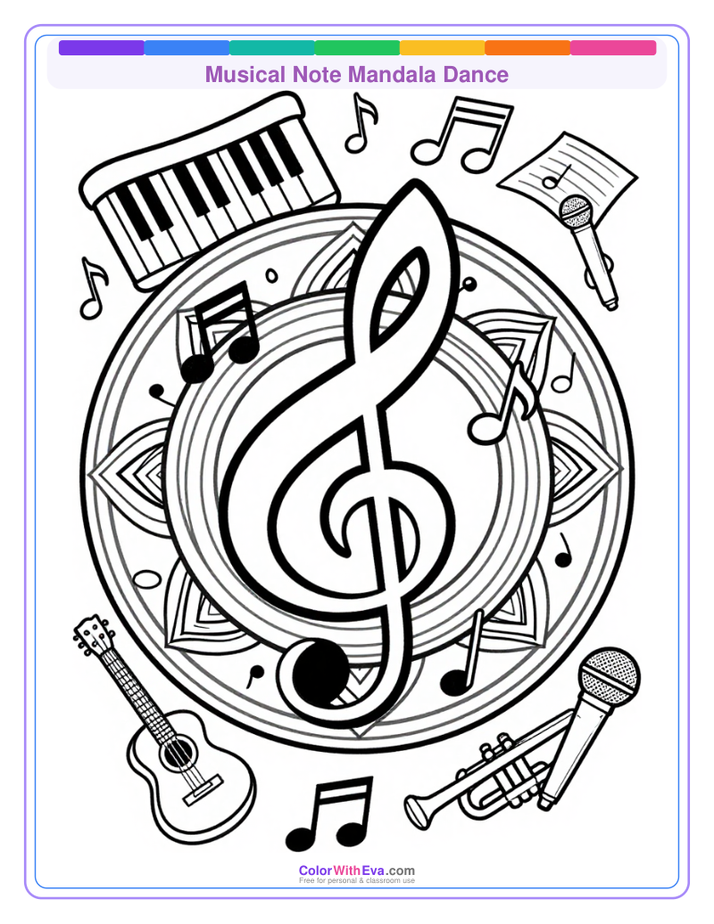 Musical Note Mandala Dance thumbnail