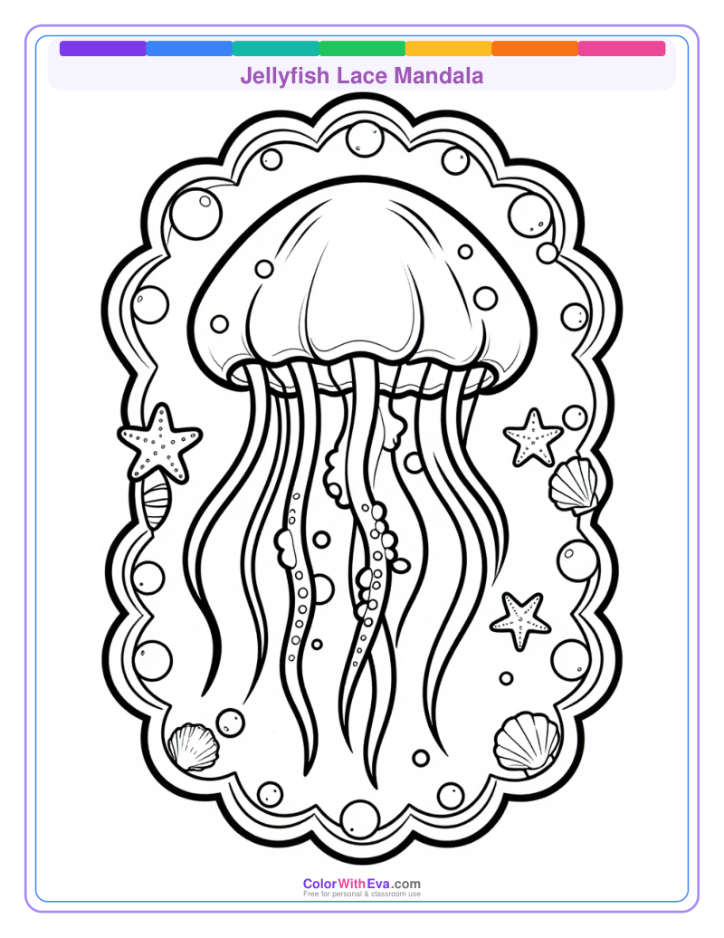 Jellyfish Lace Mandala preview