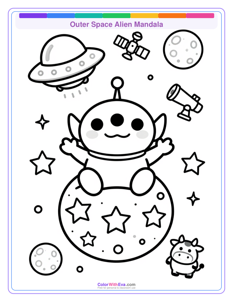 Outer Space Alien Mandala thumbnail