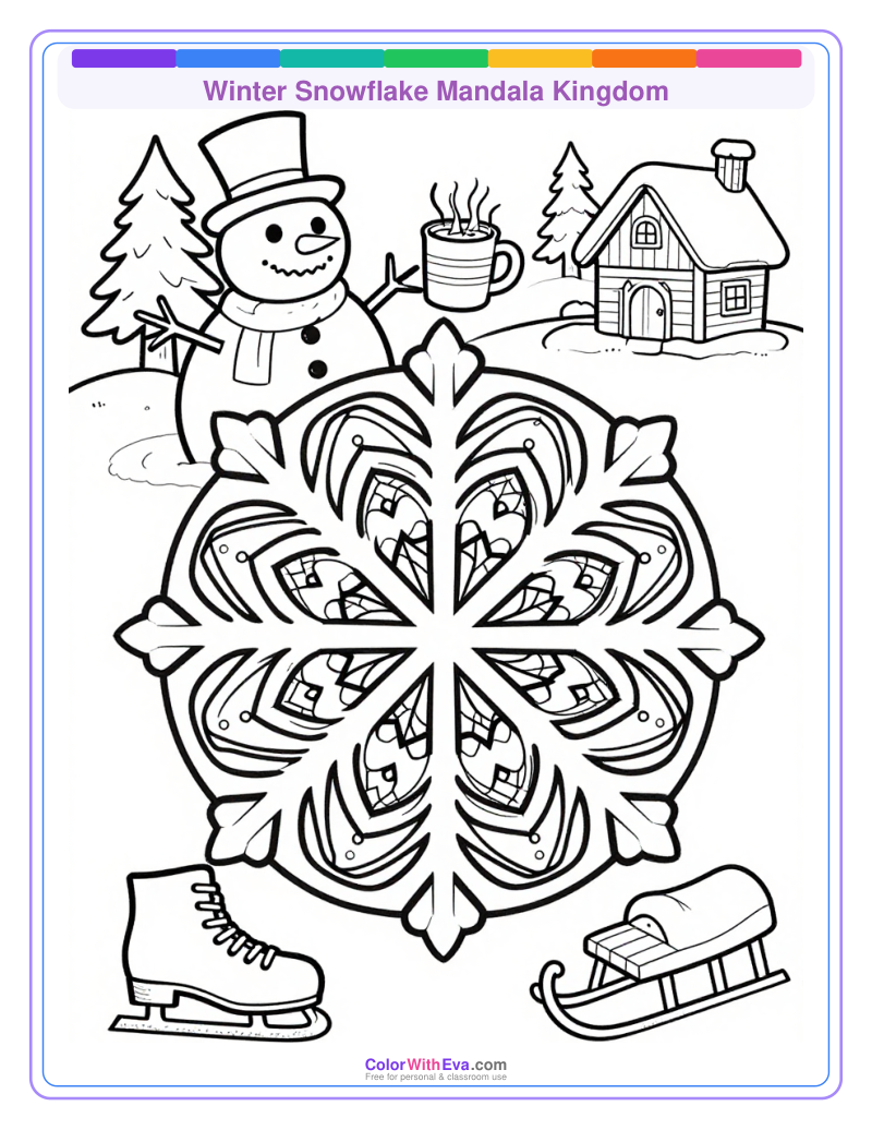 Winter Snowflake Mandala Kingdom thumbnail