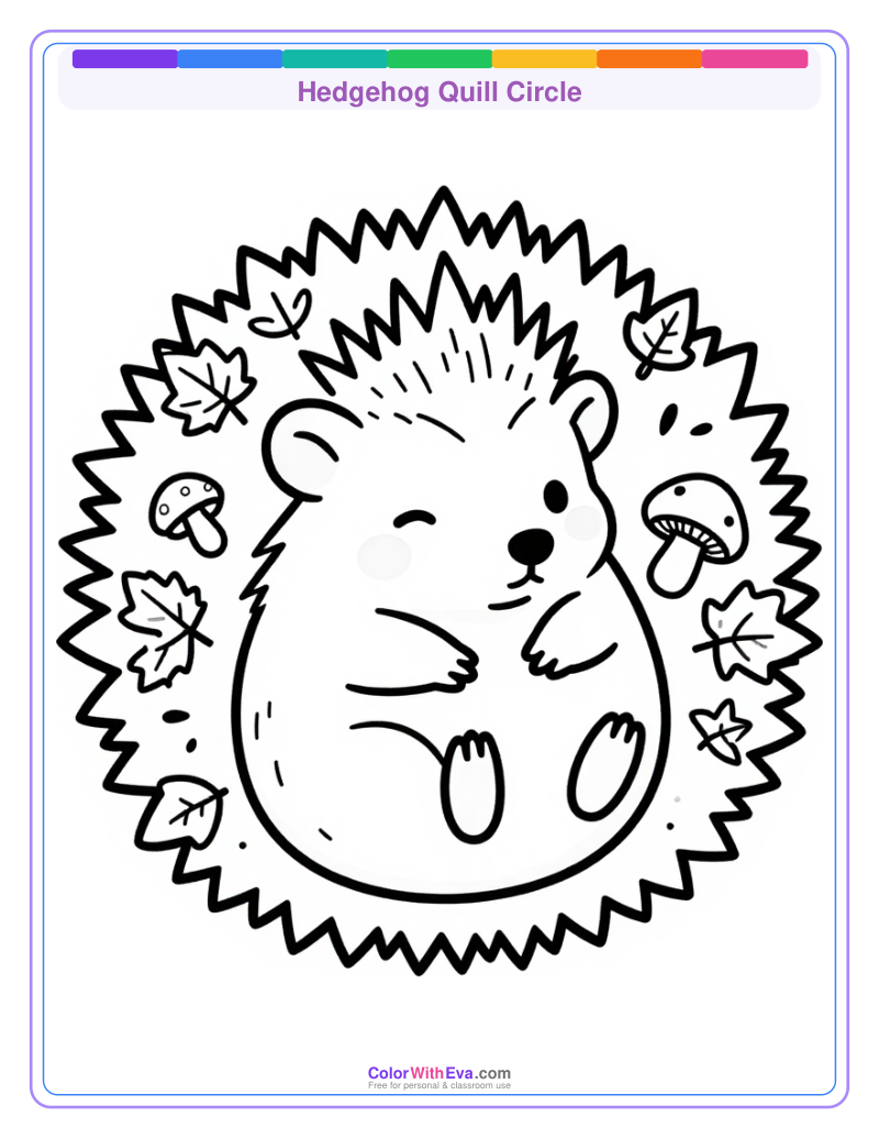 Hedgehog Quill Circle preview