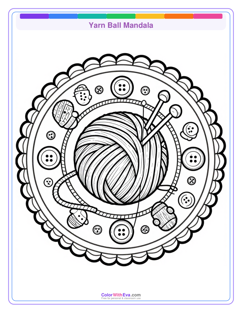 Yarn Ball Mandala preview