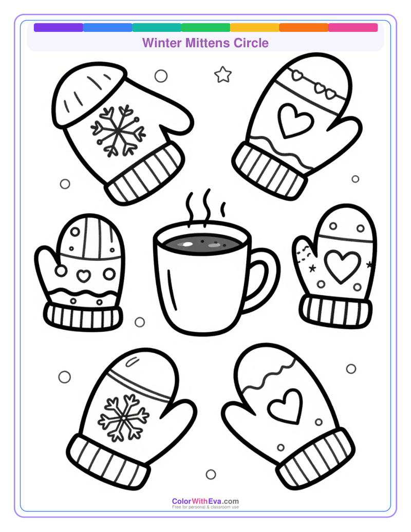 Winter Mittens Circle preview