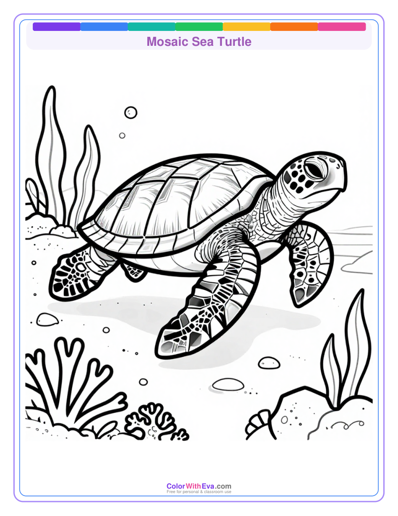 Mosaic Sea Turtle preview