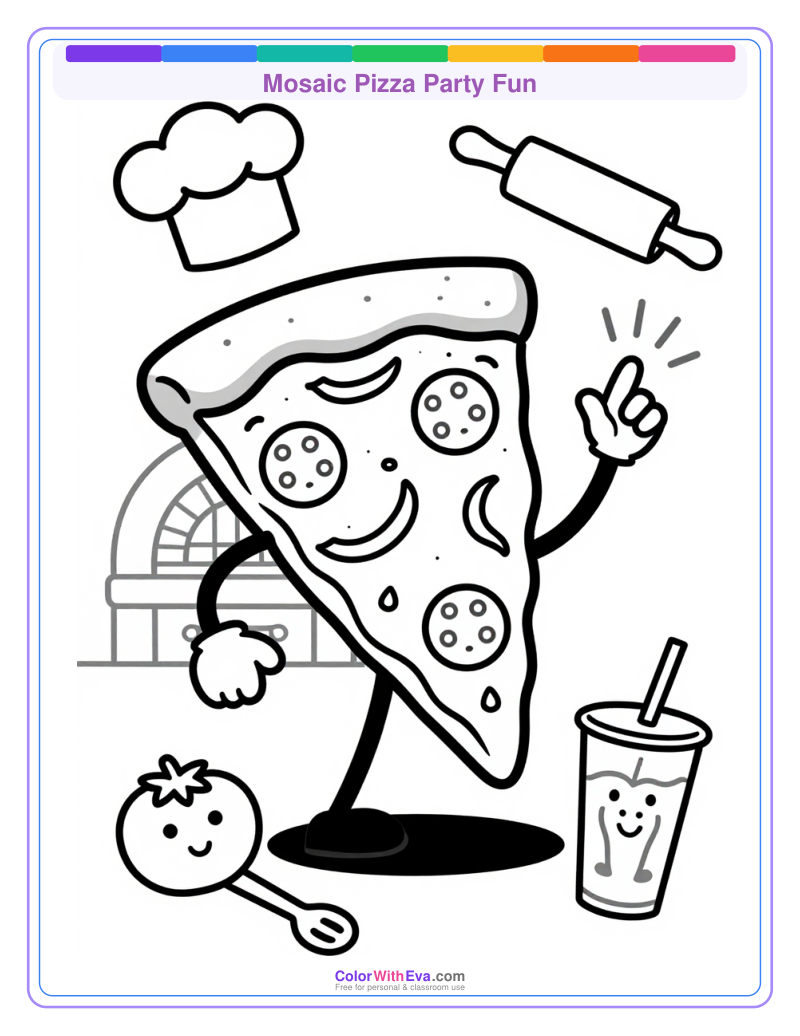 Mosaic Pizza Party Fun thumbnail