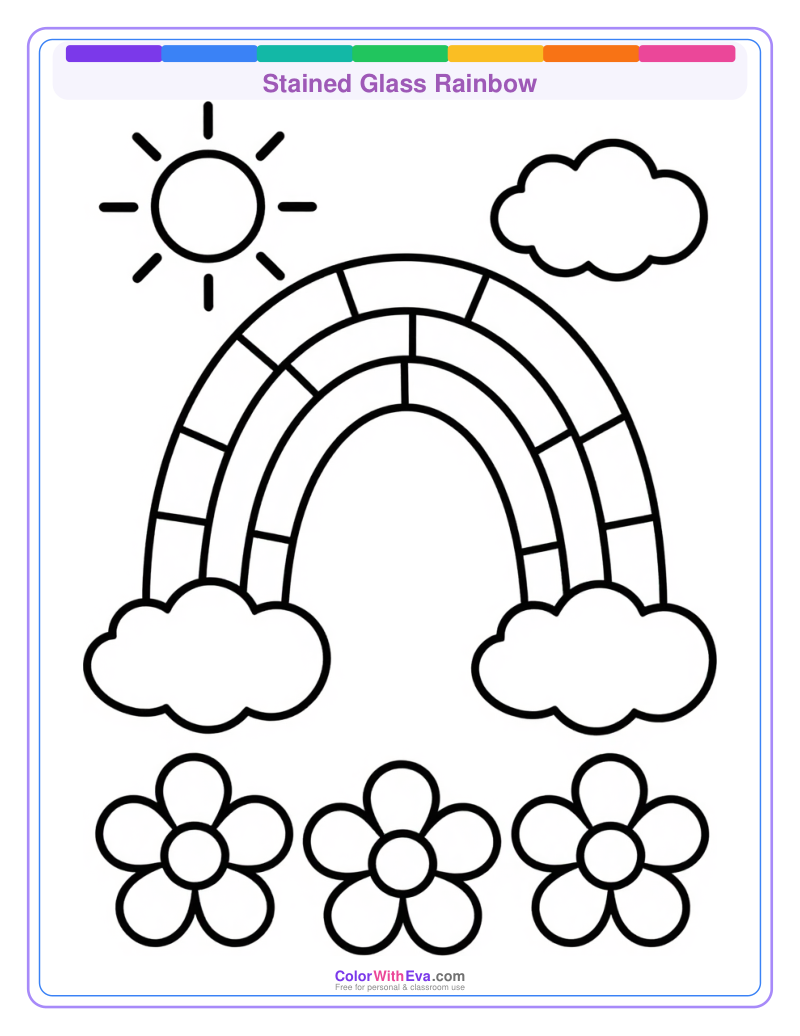 Stained Glass Rainbow preview