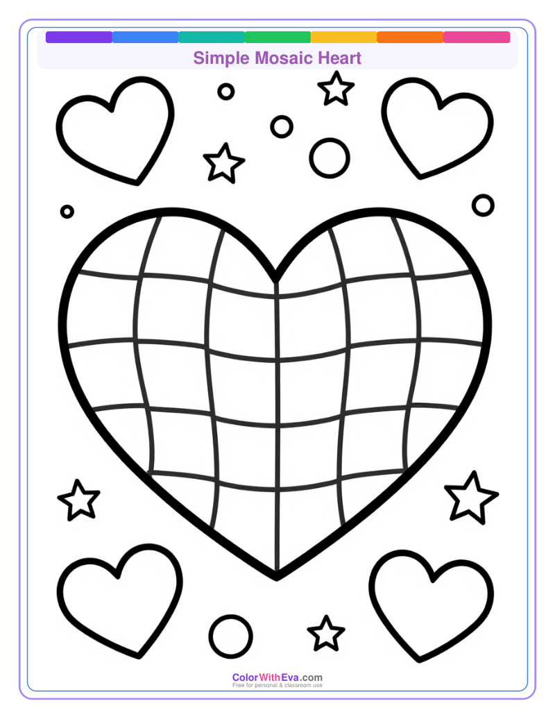 Simple Mosaic Heart preview
