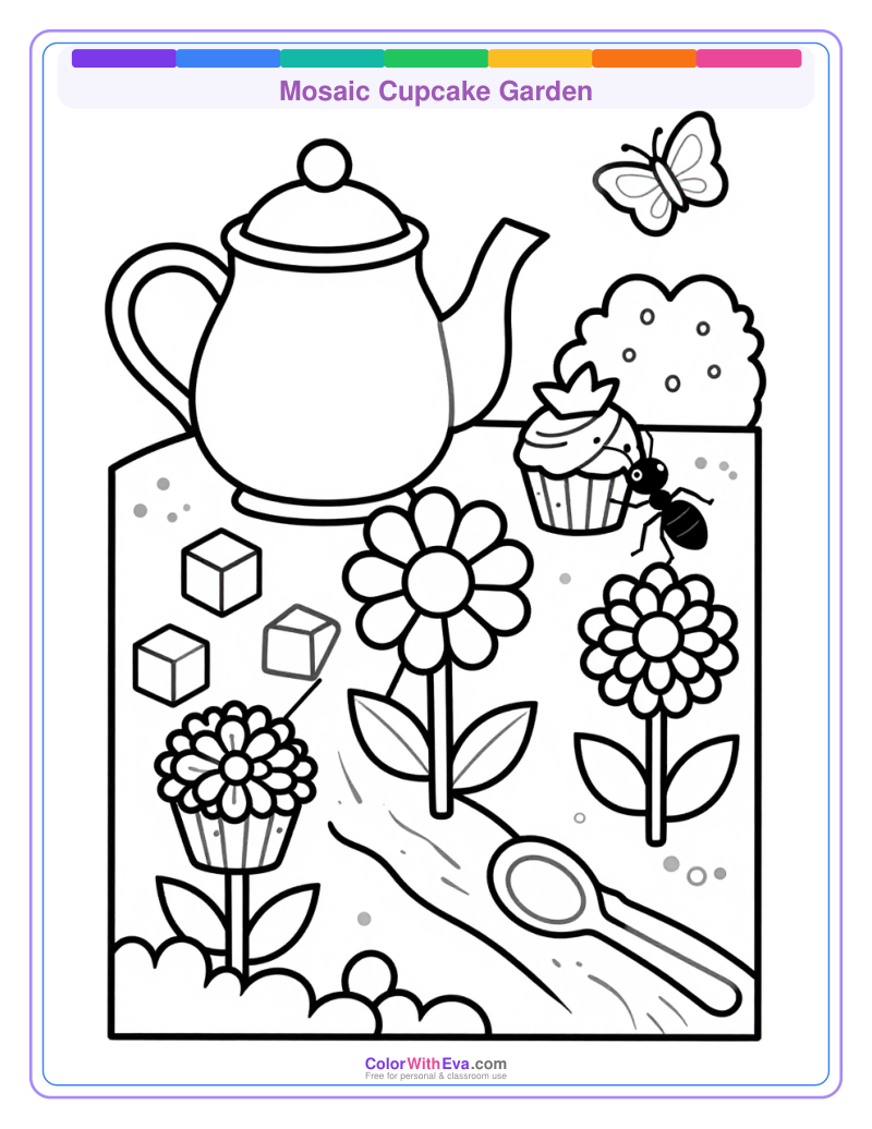 Mosaic Cupcake Garden thumbnail