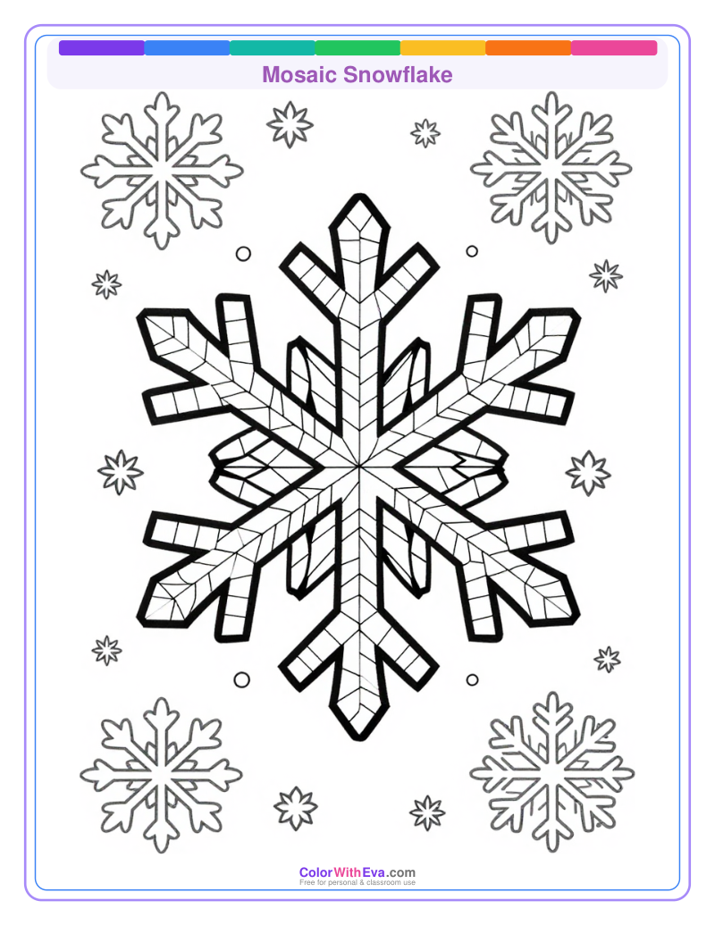 Mosaic Snowflake preview